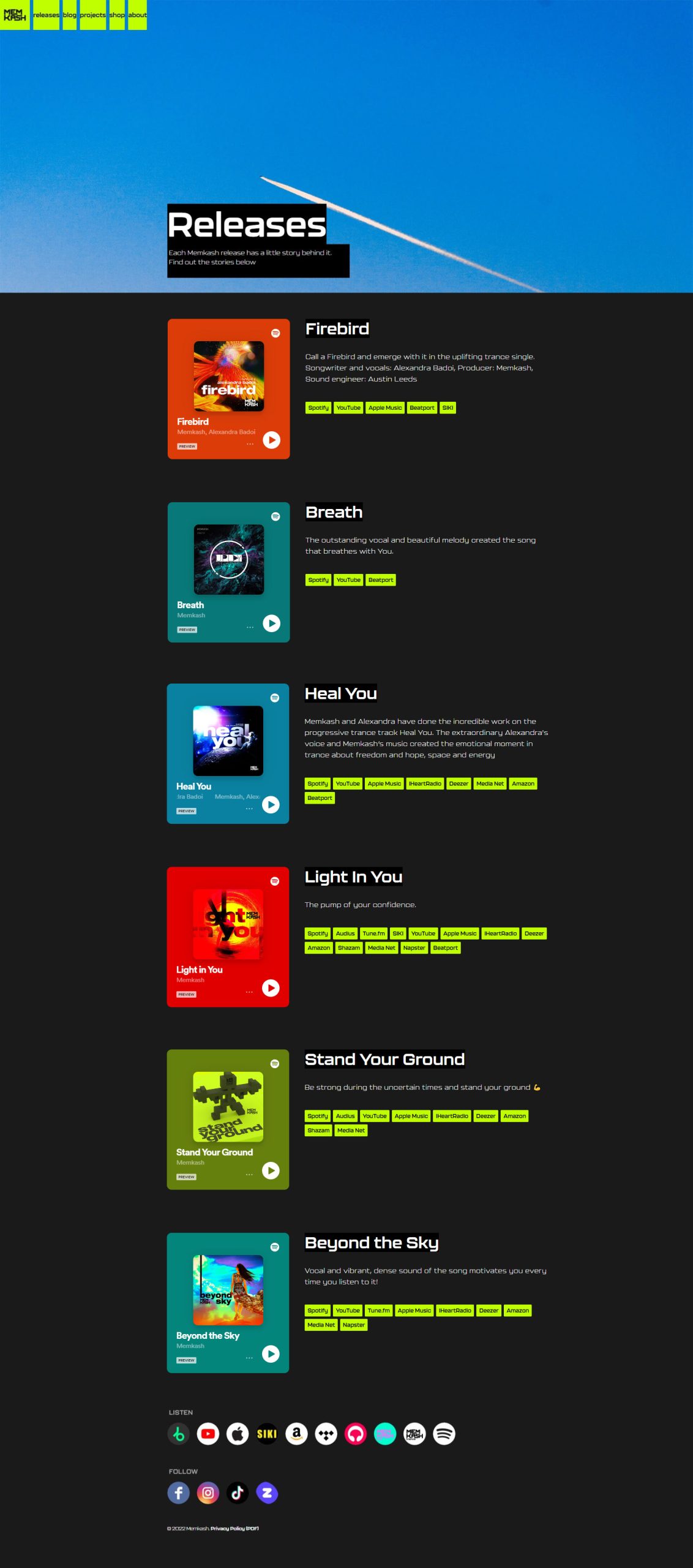 website design music