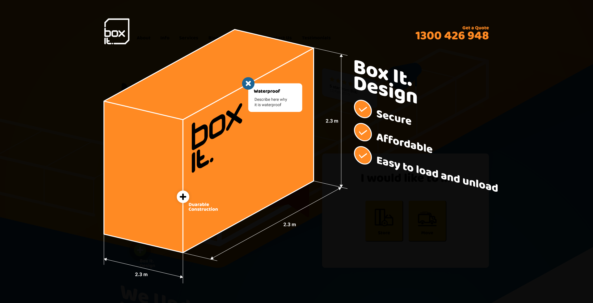 boxit website design